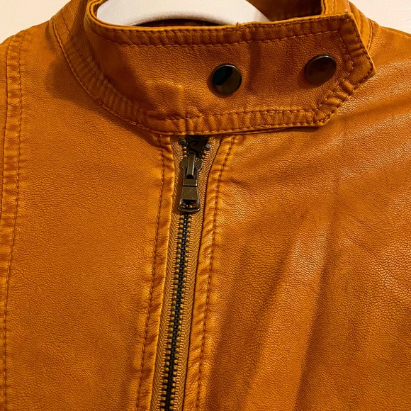 Camel leather jacket - Picture 3 of 4